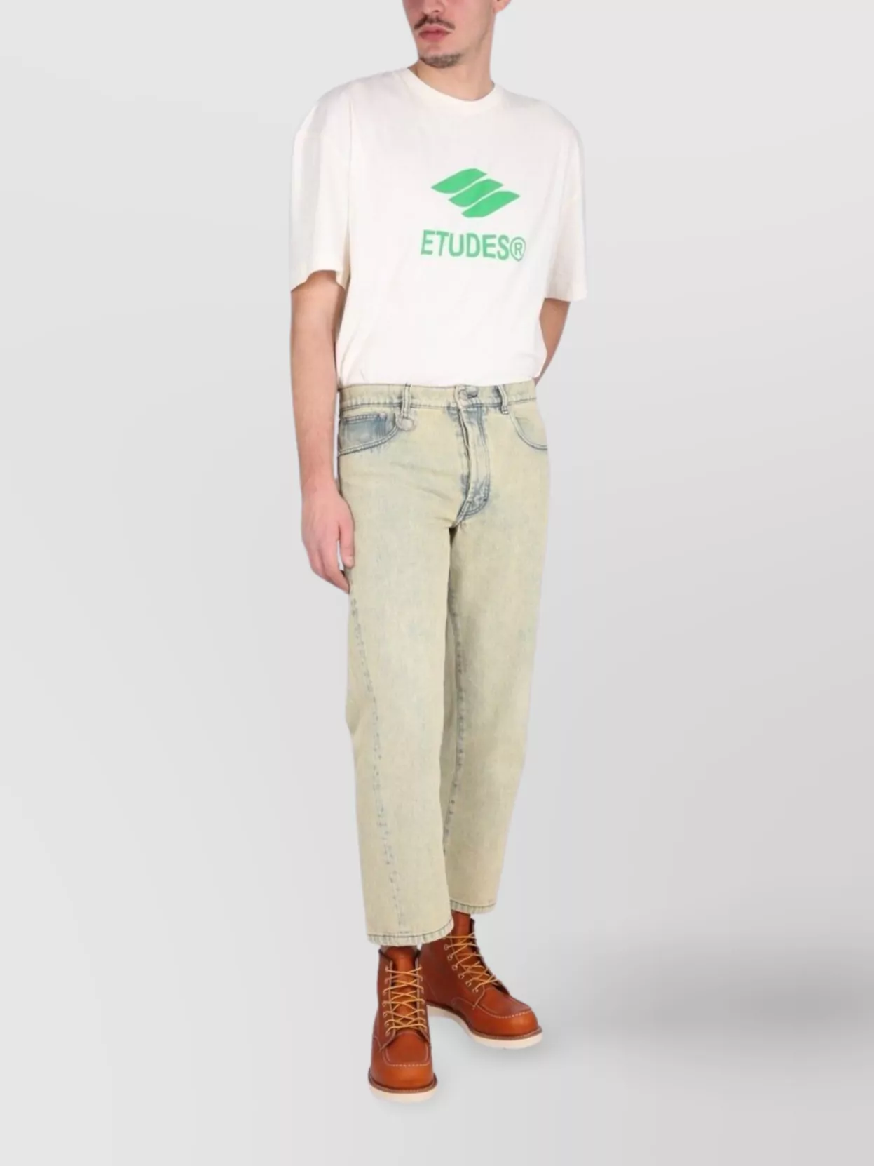 Études Denim Cropped Jeans Five Pockets