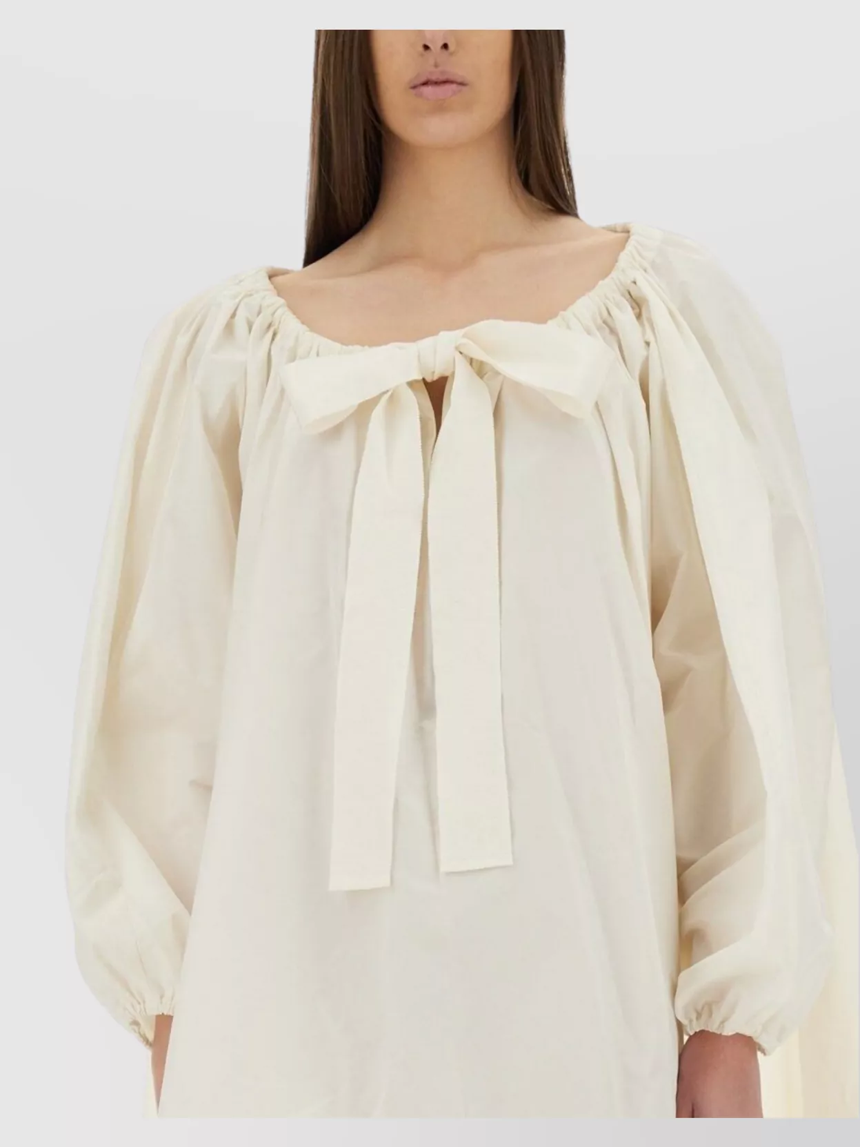 Patou Oversize Puff Sleeve Dress