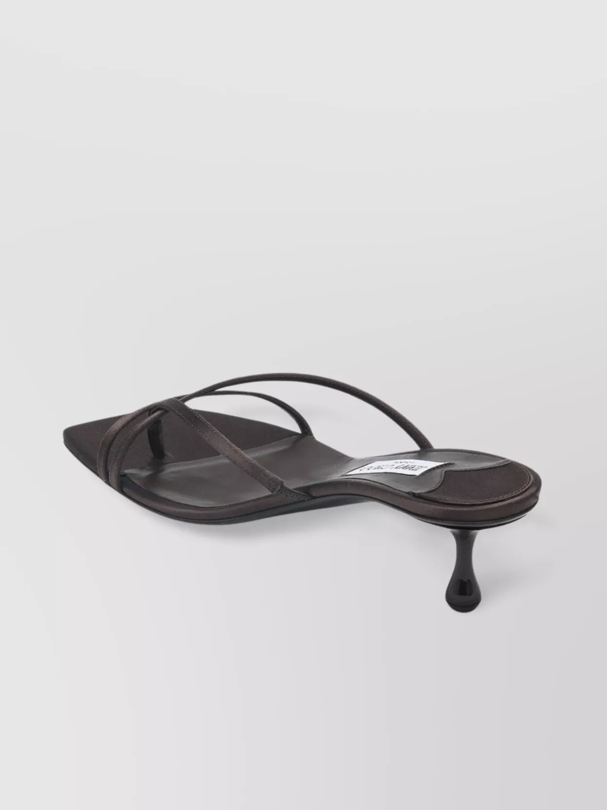 Jimmy Choo Square Toe Kitten Heel Strappy Mules