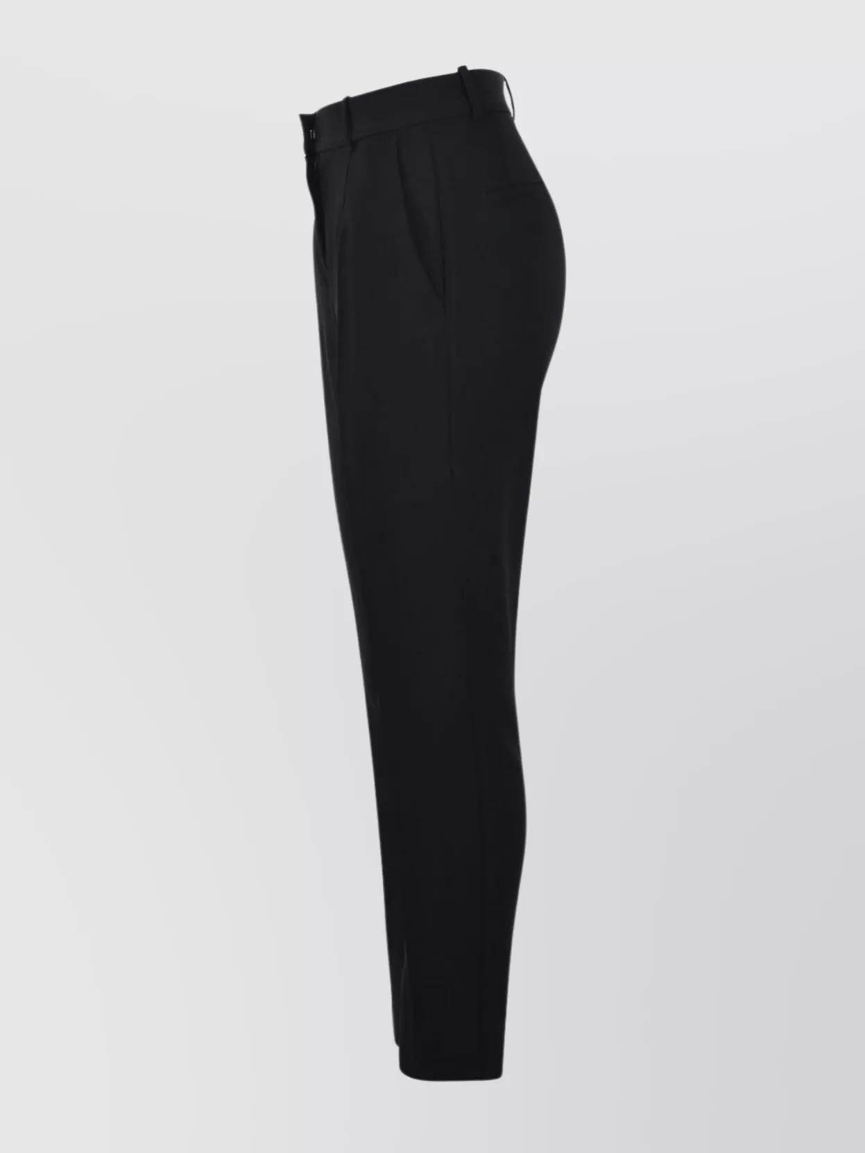 Pinko Trousers Front Pleated Belt Loops In Black