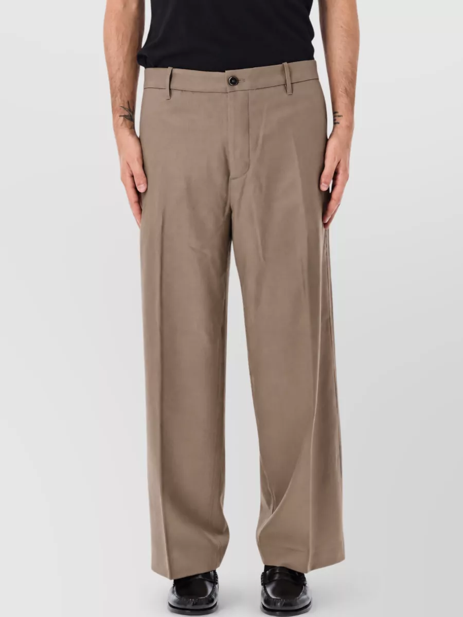 Nine In The Morning wool wide-leg trousers