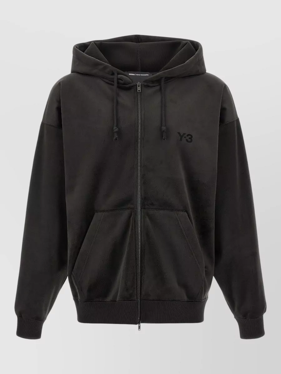 Y-3 corduroy zip up hoodie