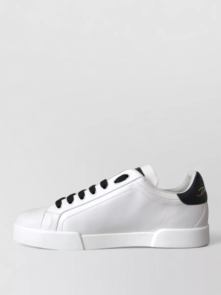 Dolce&Gabbana Leather Low-Top Sneakers
