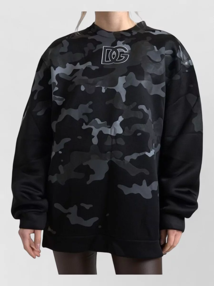 Dolce&Gabbana camouflage print relaxed-fit sweatshirt