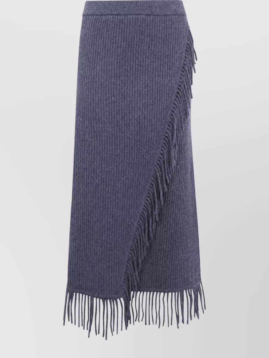 Simkhai cashmere-blend midi skirt