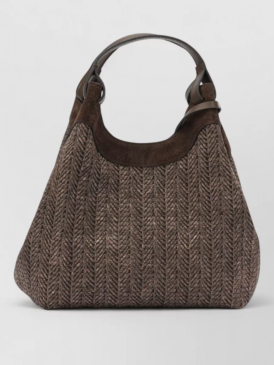 Gianni Chiarini Textured Shoulder Bags Suede Accents