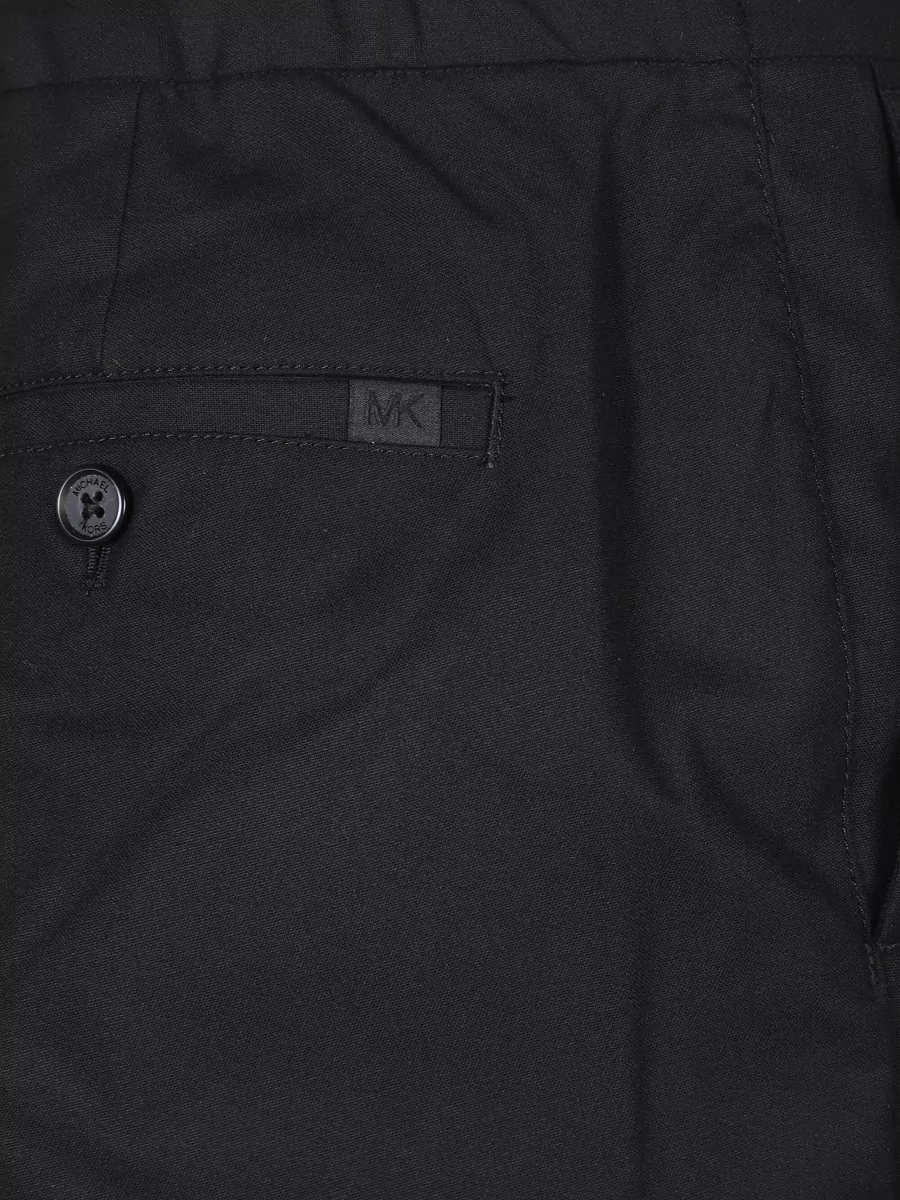 Michael Kors Straight Leg Trousers Belt Loops Back Pockets