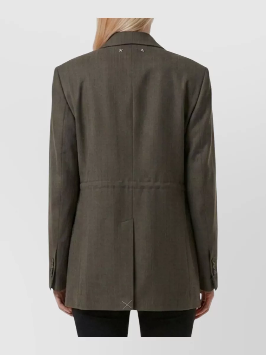 Golden Goose Pinstripe Double-Breasted Suit Jacket