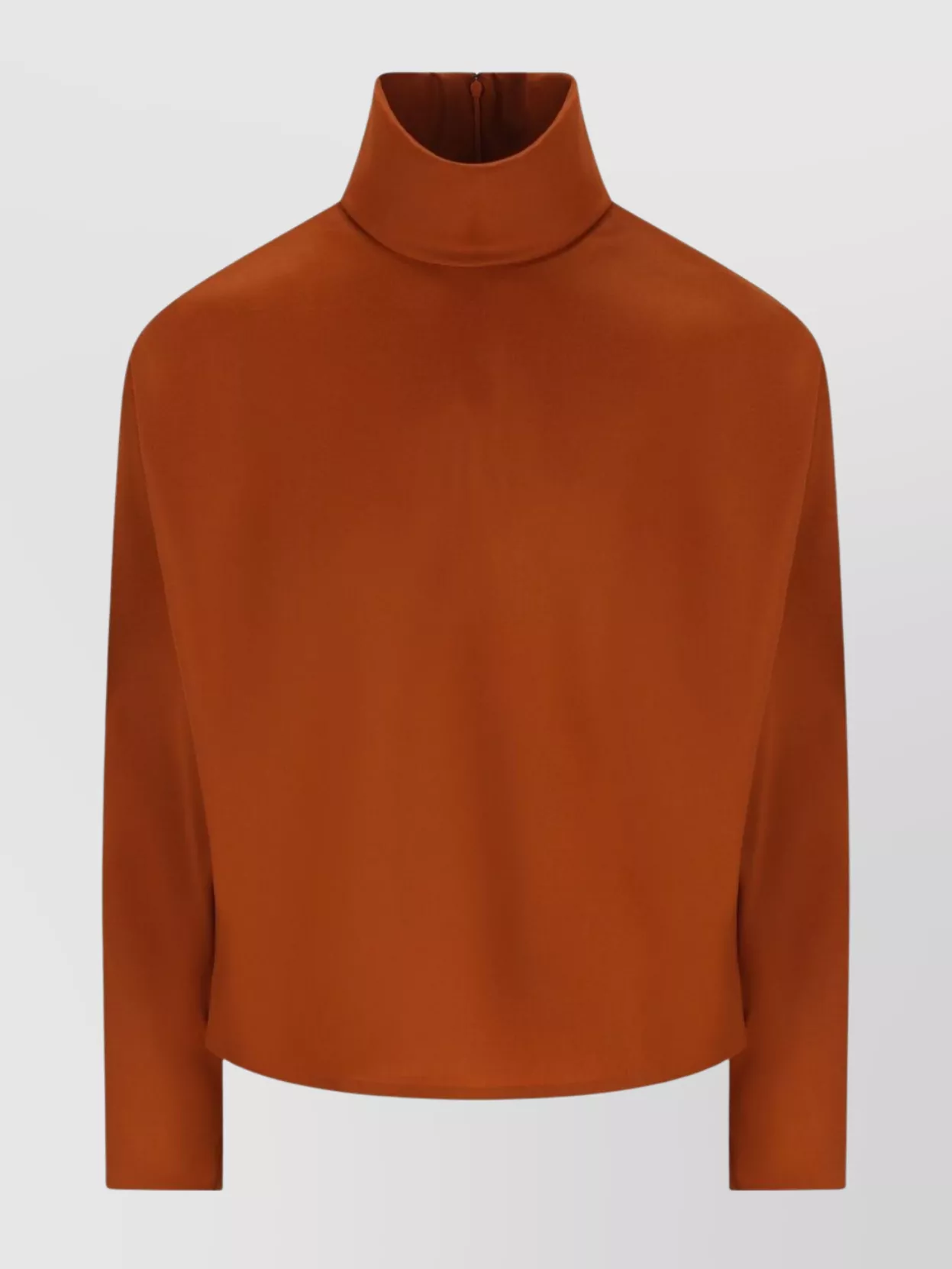 Saint Laurent Structured Shoulder Sweater Sweaters And Cardigans Orange In Brown