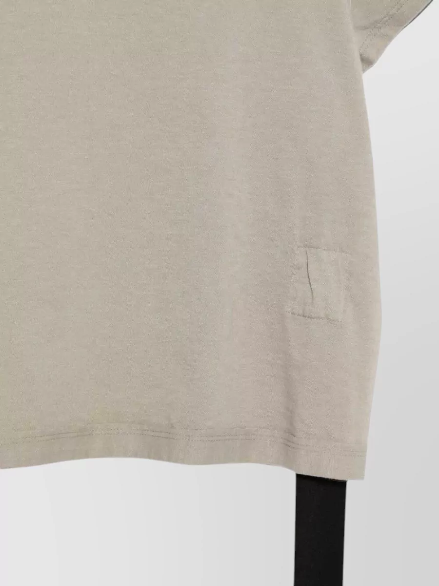 Rick Owens Drkshdw Ribbed-Trim Cropped T-Shirt