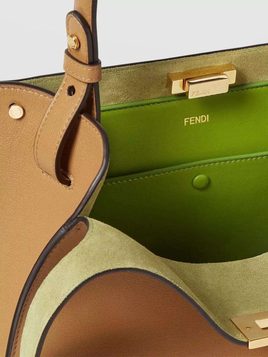 Fendi Medium Leather Tote Bag