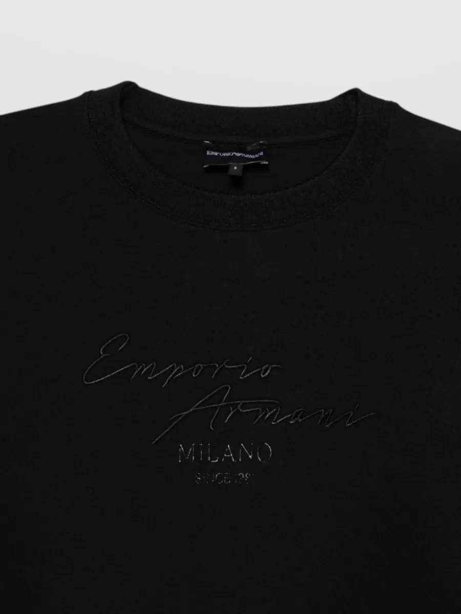 Emporio Armani Ribbed Crewneck Sweatshirt