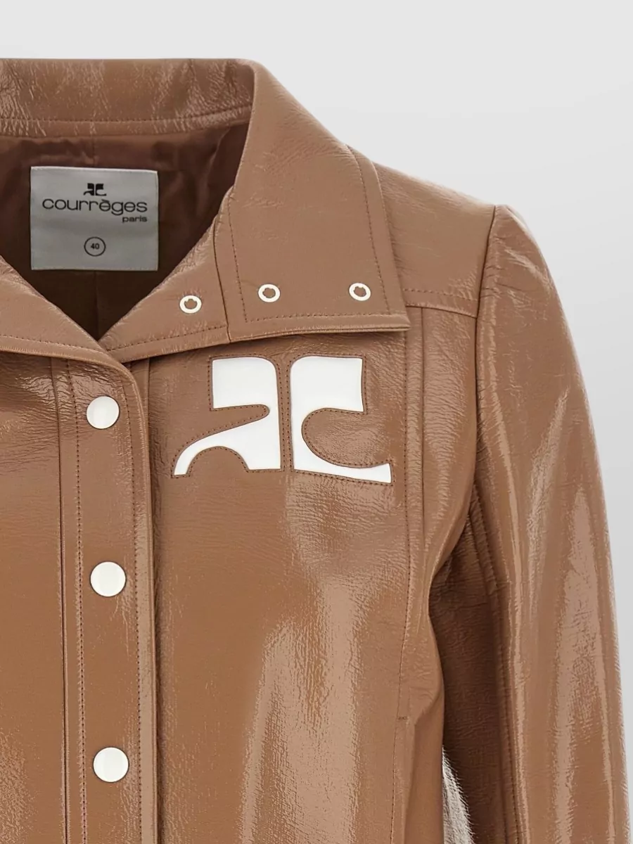 Courrèges Vinyl Cropped Jacket