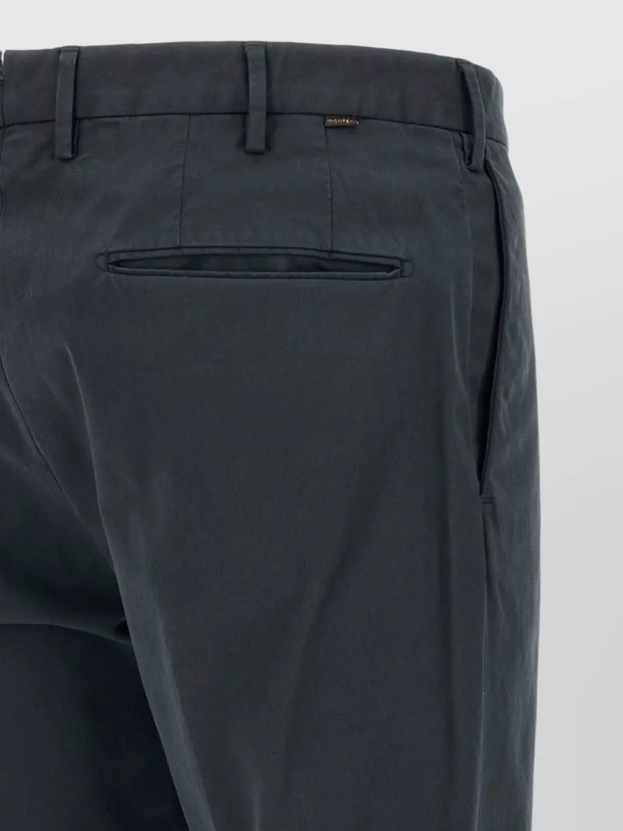 Incotex Cotton Straight-Leg Trousers