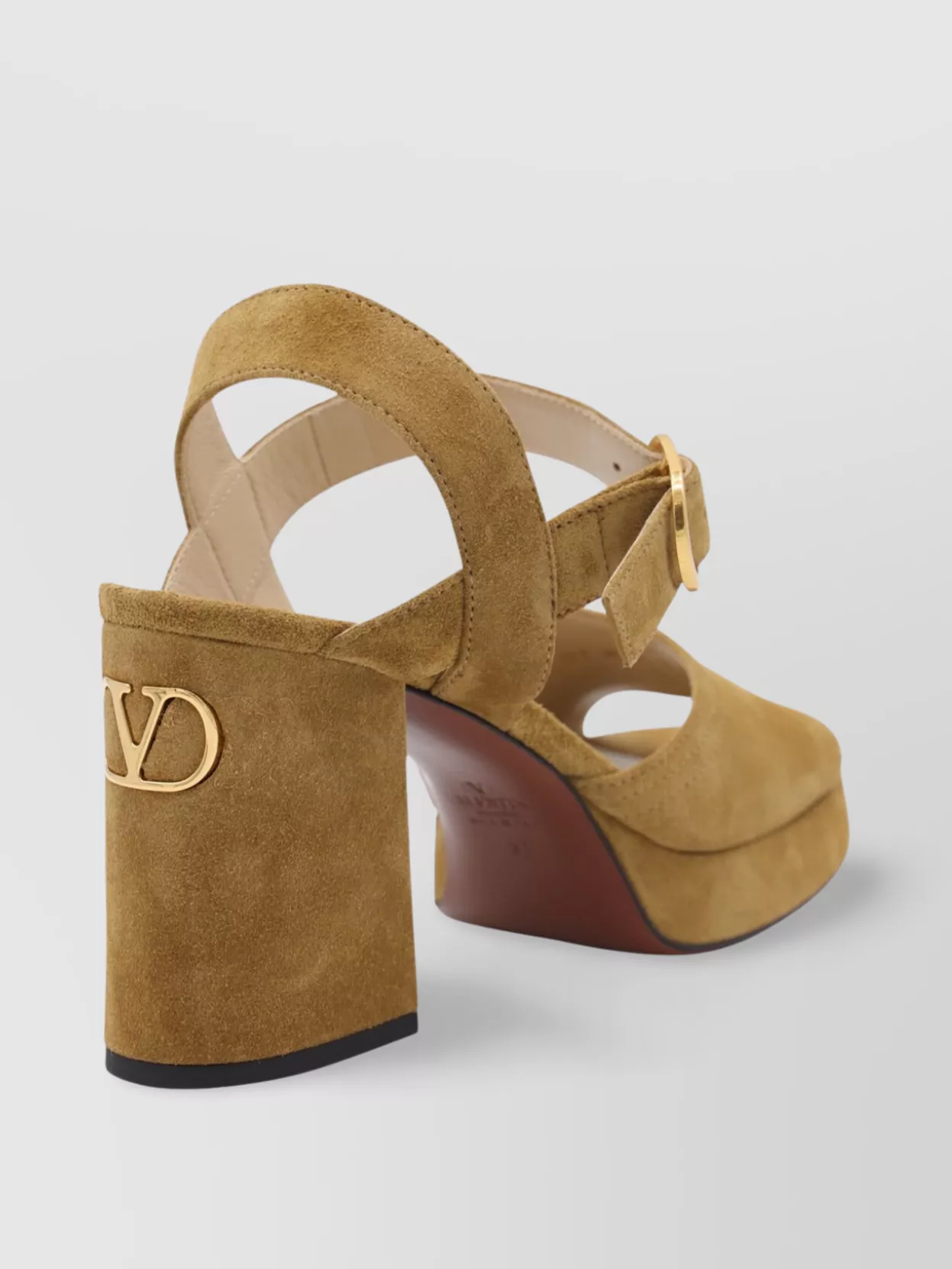 Valentino Garavani Sandals Block Heel Open Toe Platform Sole