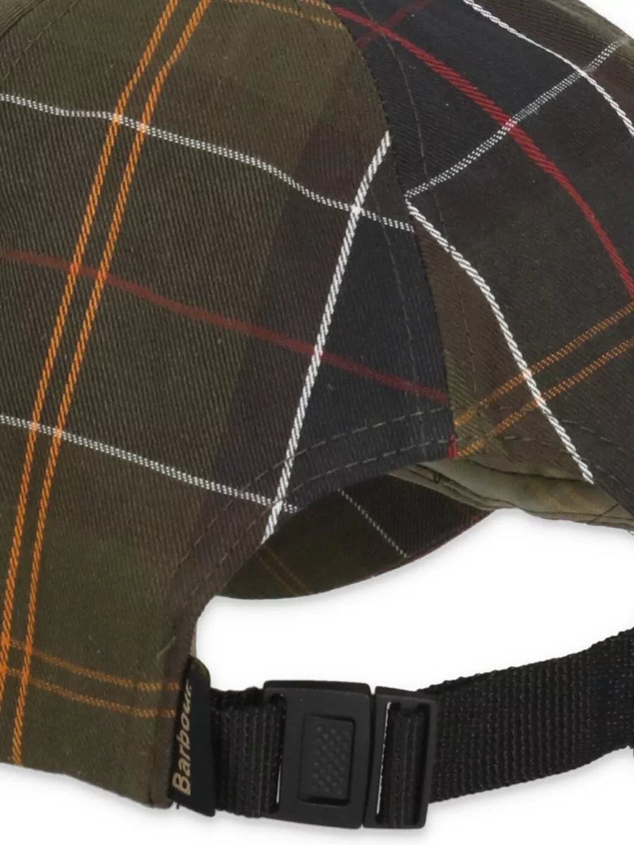 Barbour Cotton Tartan Baseball Hat Rigid Visor