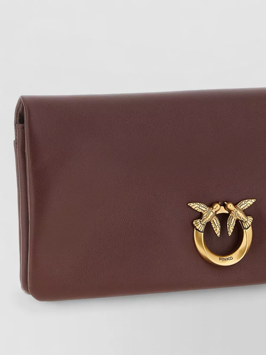 Pinko Love Bag Click Medium Leather Cross-Body Bag