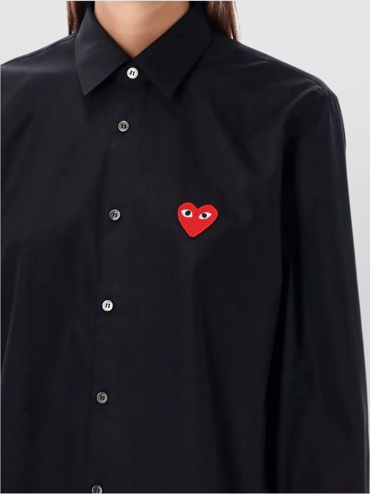 Comme Des Garçons Play Heart Icon Long Sleeve Shirt