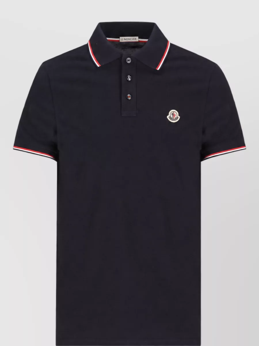Moncler Cotton Short-Sleeve Polo Shirt