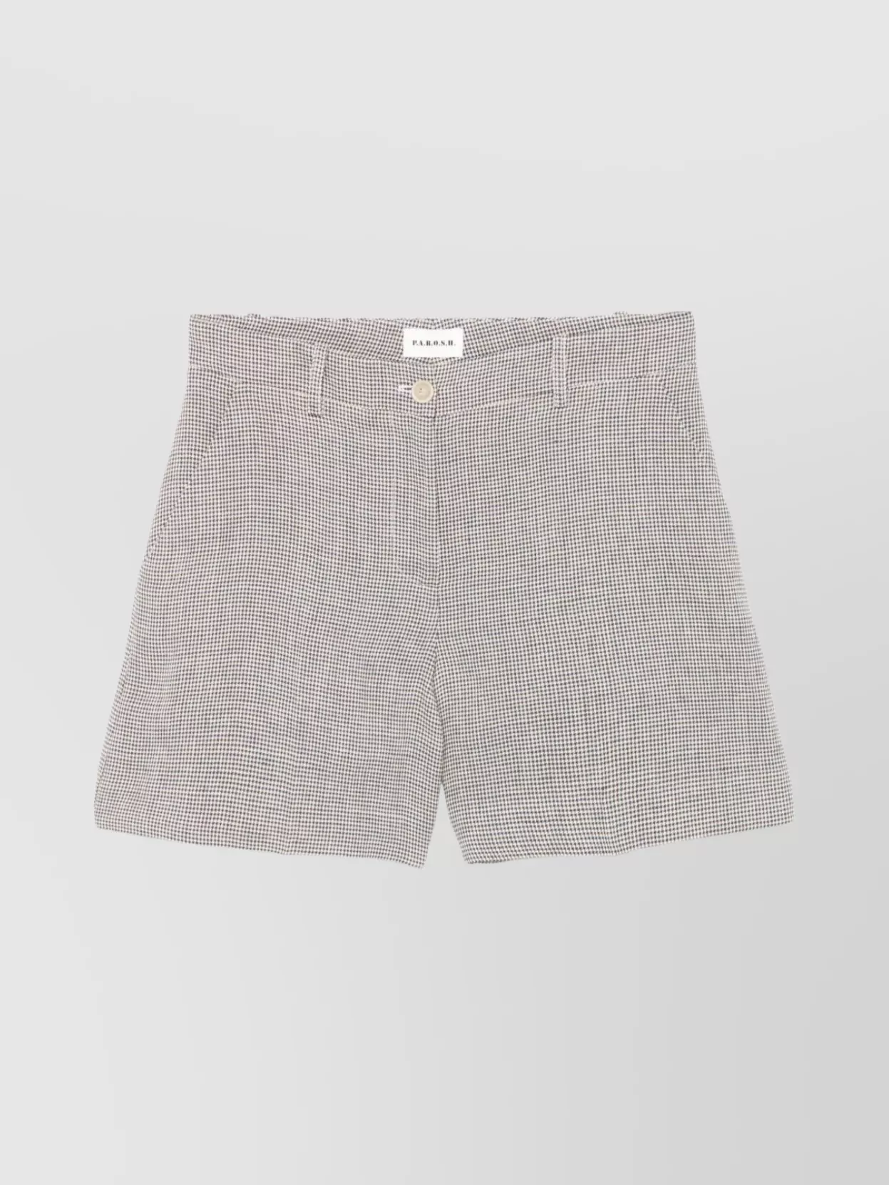 P.a.r.o.s.h High Waist Checked Print Shorts