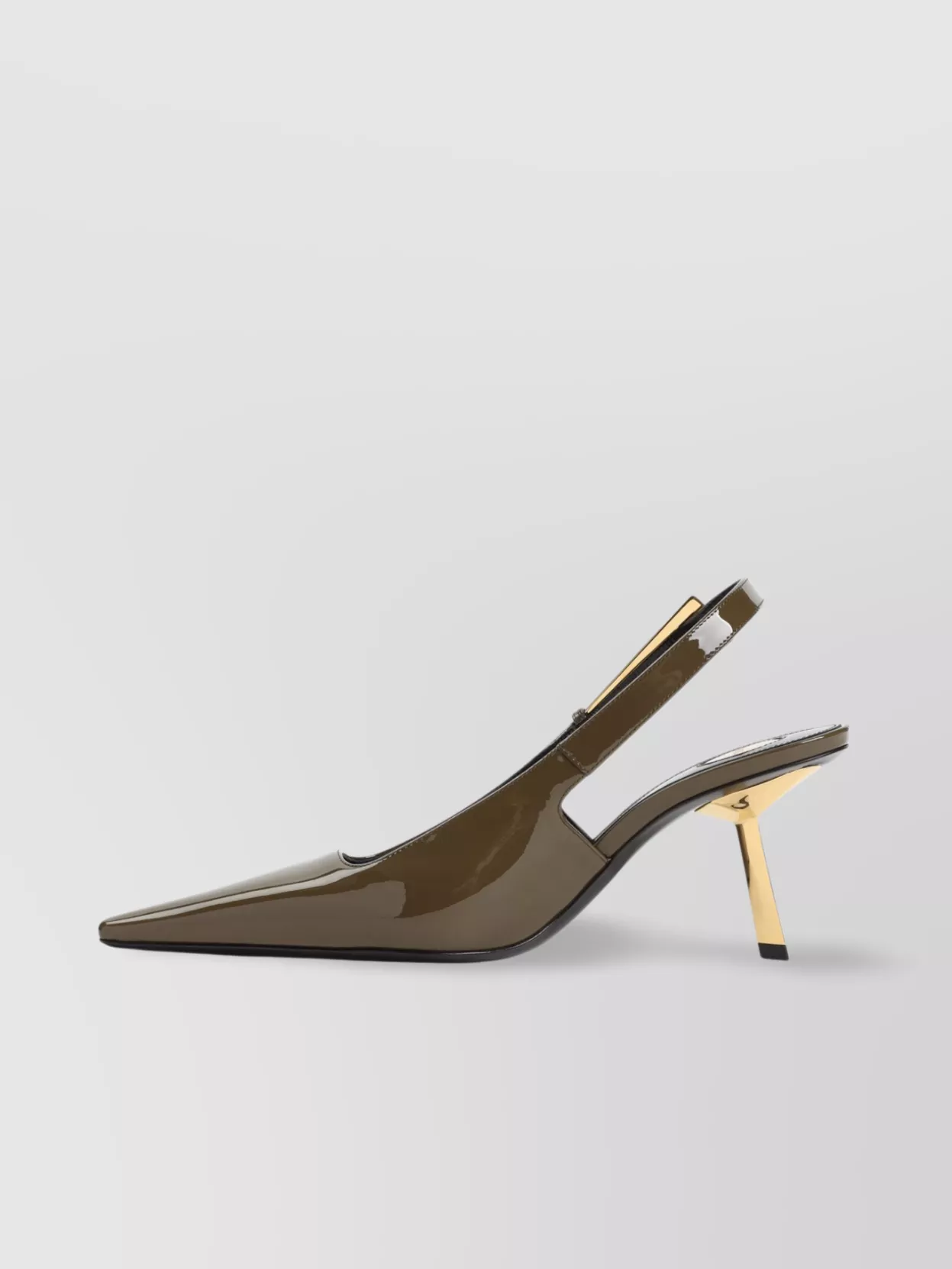 Saint Laurent Geometric Heel Patent Leather Pumps