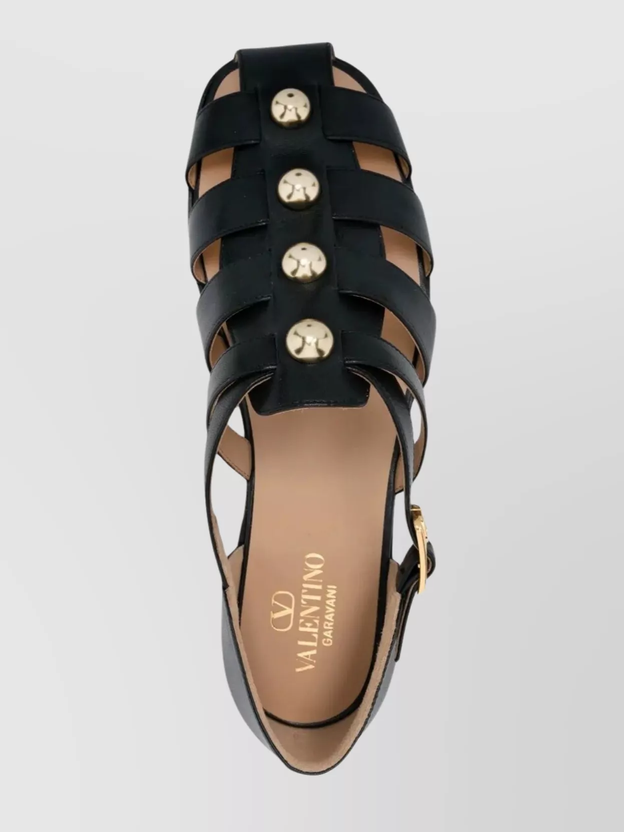 Valentino Garavani Shielded Fisherman Flat Sole Sandals