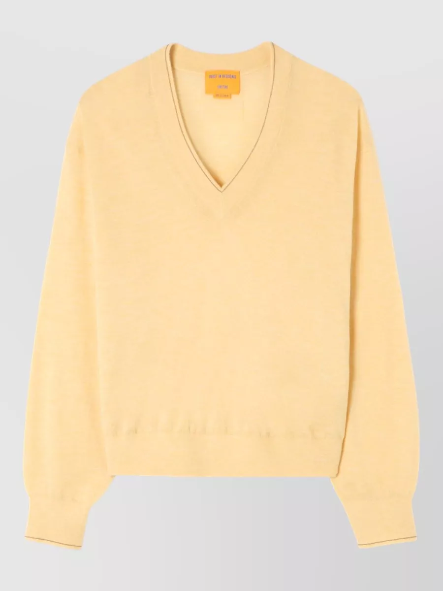 Guest In Residence Cashmere fine-knit v-neck top