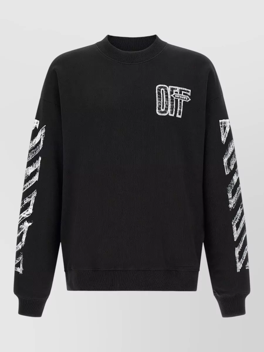 Off-White cotton printed sweatshirt