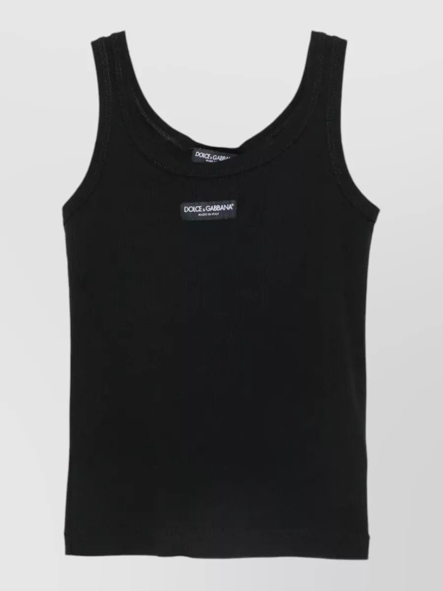 Dolce&Gabbana cotton ribbed tank top