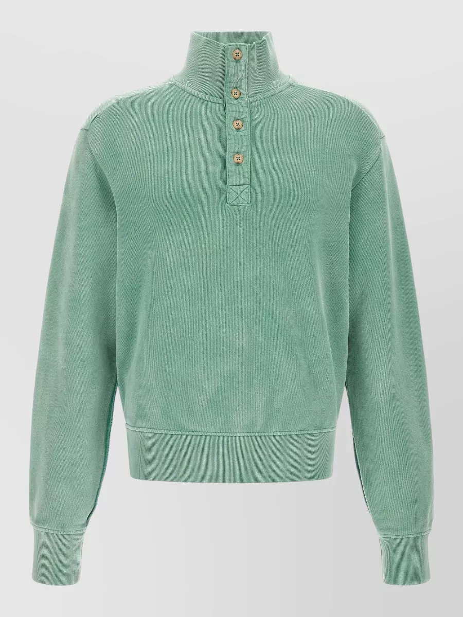 Entire Studios cotton ribbed high-neck sweatshirt