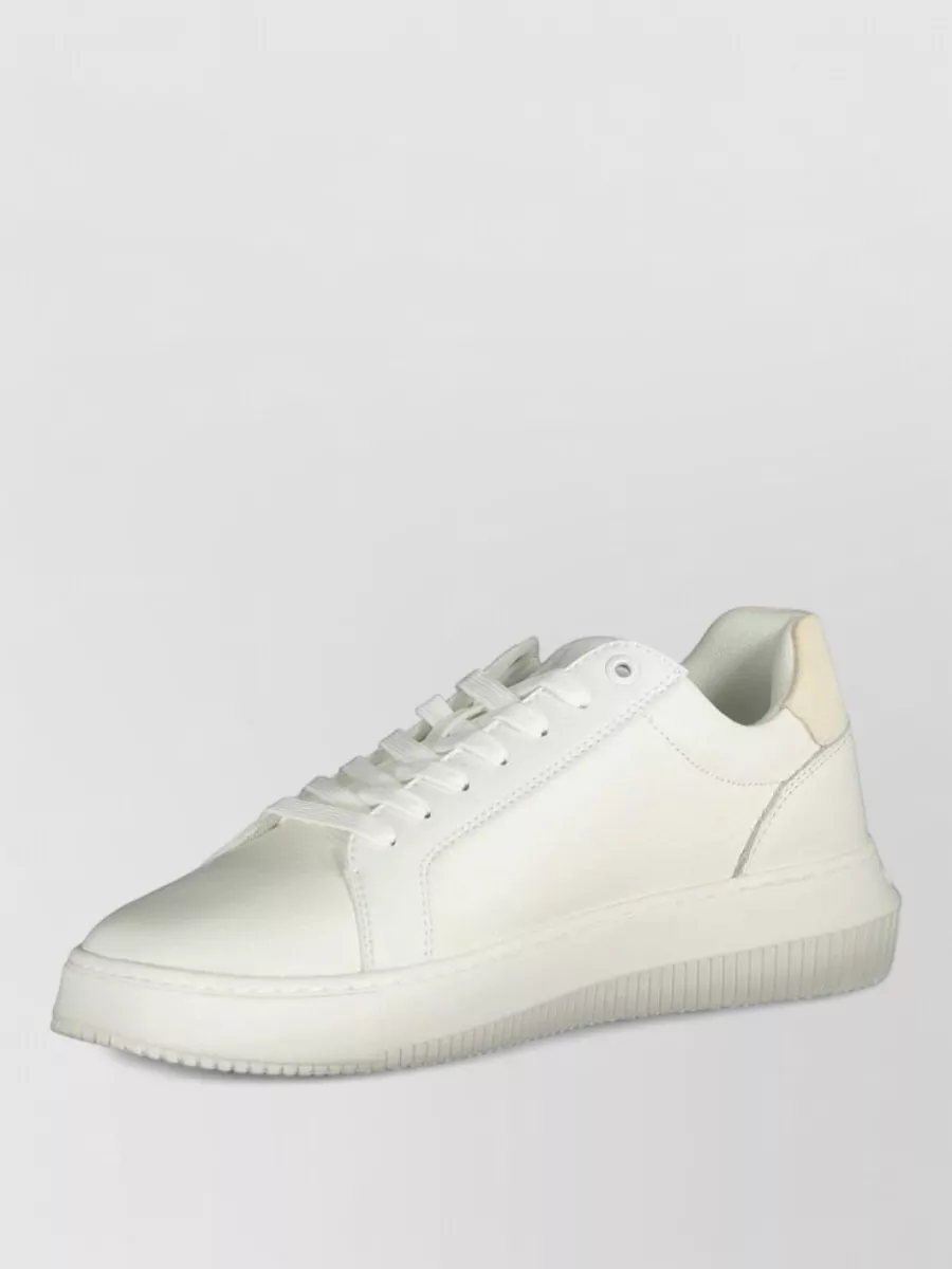 Calvin Klein Leather Lace-Up Sneakers