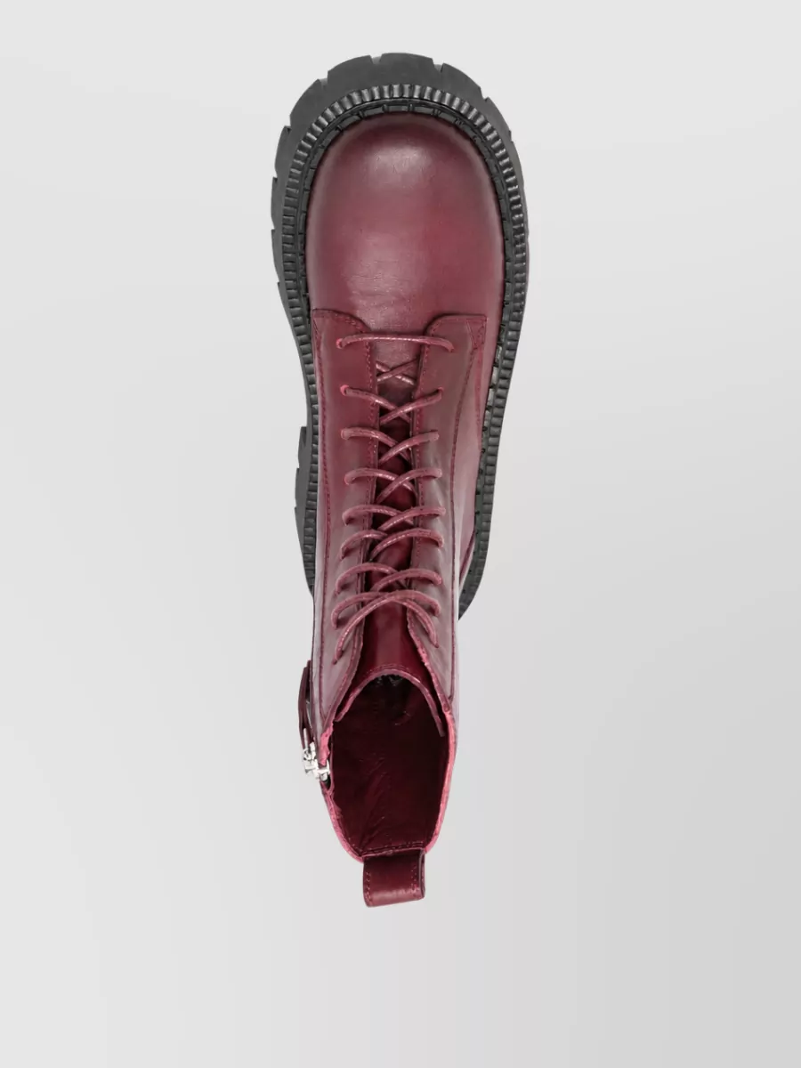 Vic Matie Ankle Boots Chunky Sole Pull Tab Design