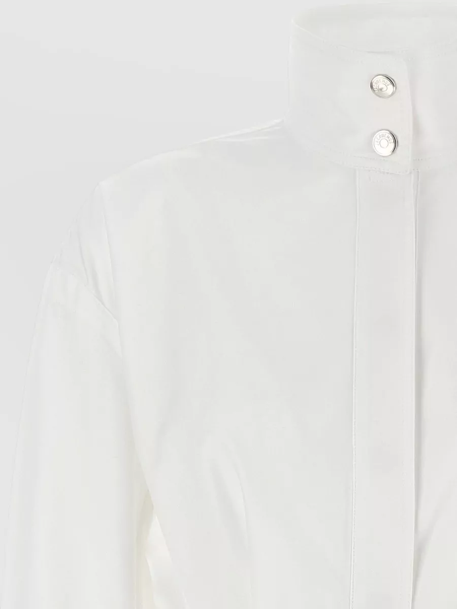 Jacquemus Cotton 3/4-Sleeve Belted Shirt Jacket