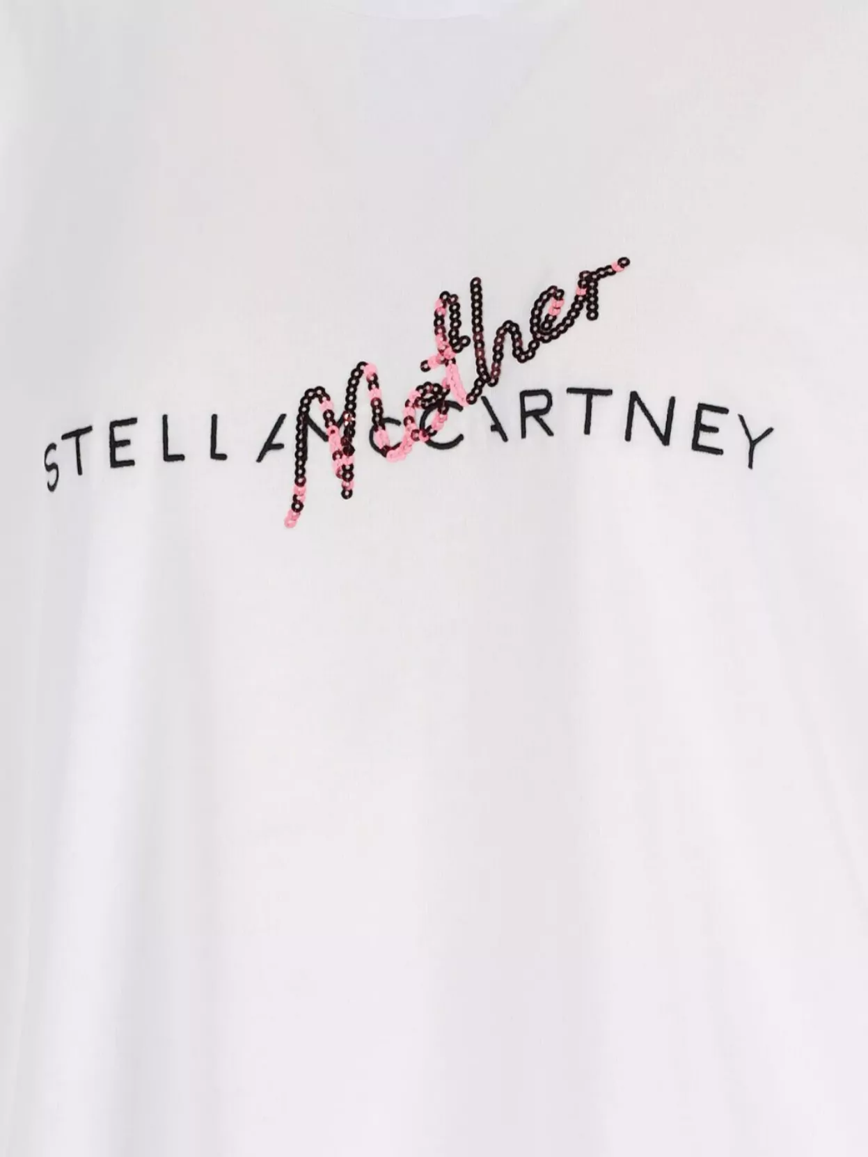 Stella Mccartney Crew Neck Embellished Detail Short Sleeves