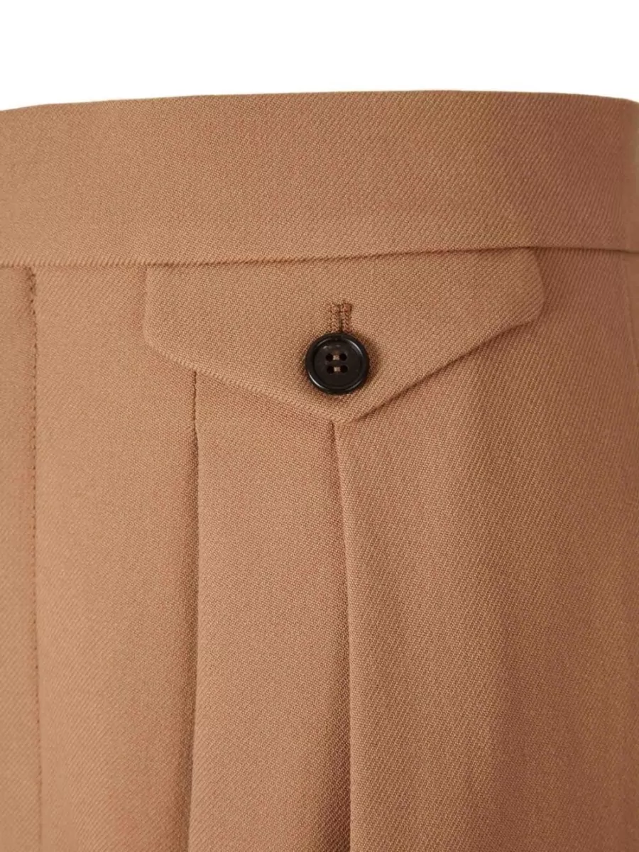 Chloé High Waist Knee Length Straight Trousers