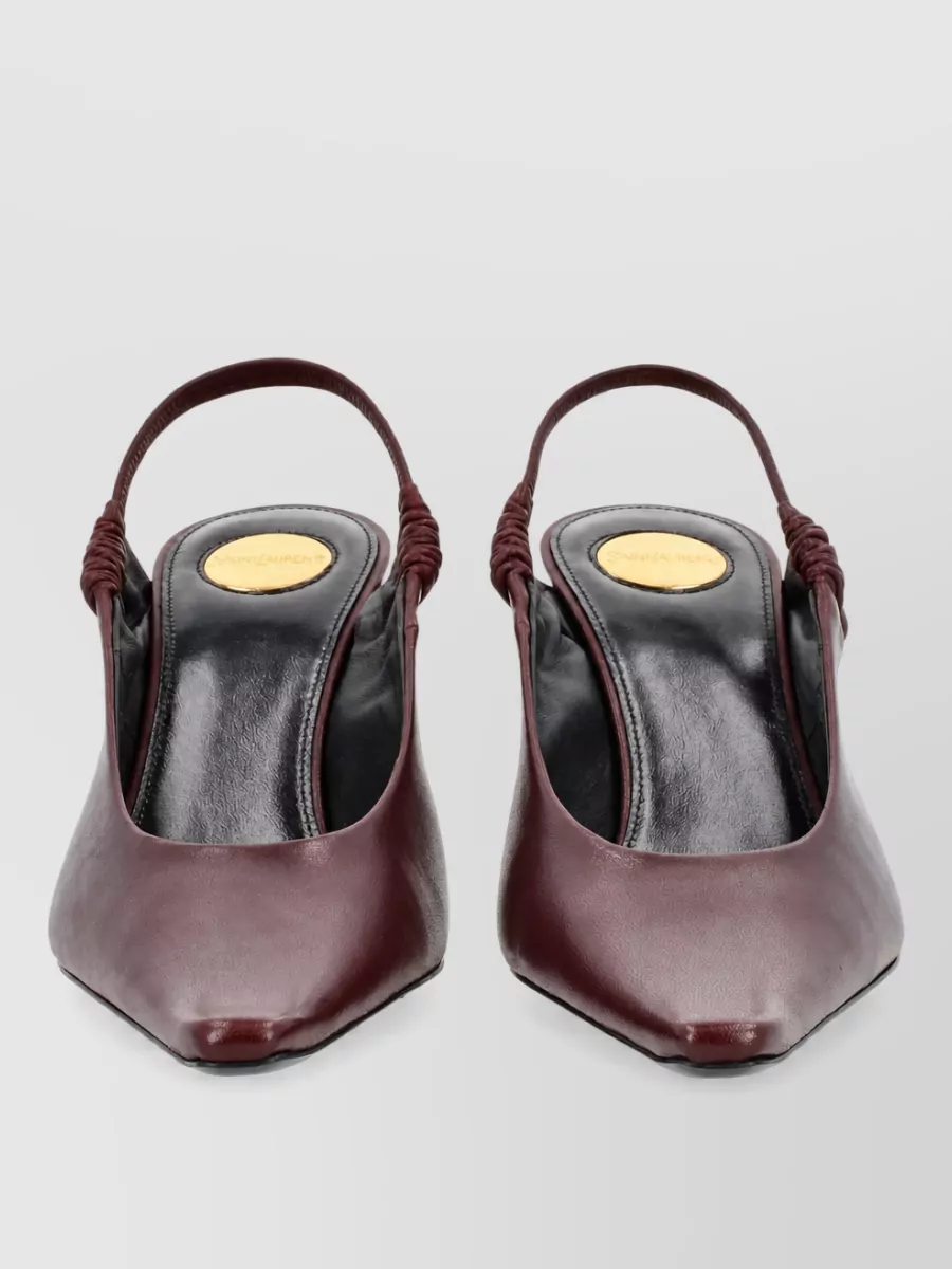 Saint Laurent Lamb Leather Mules