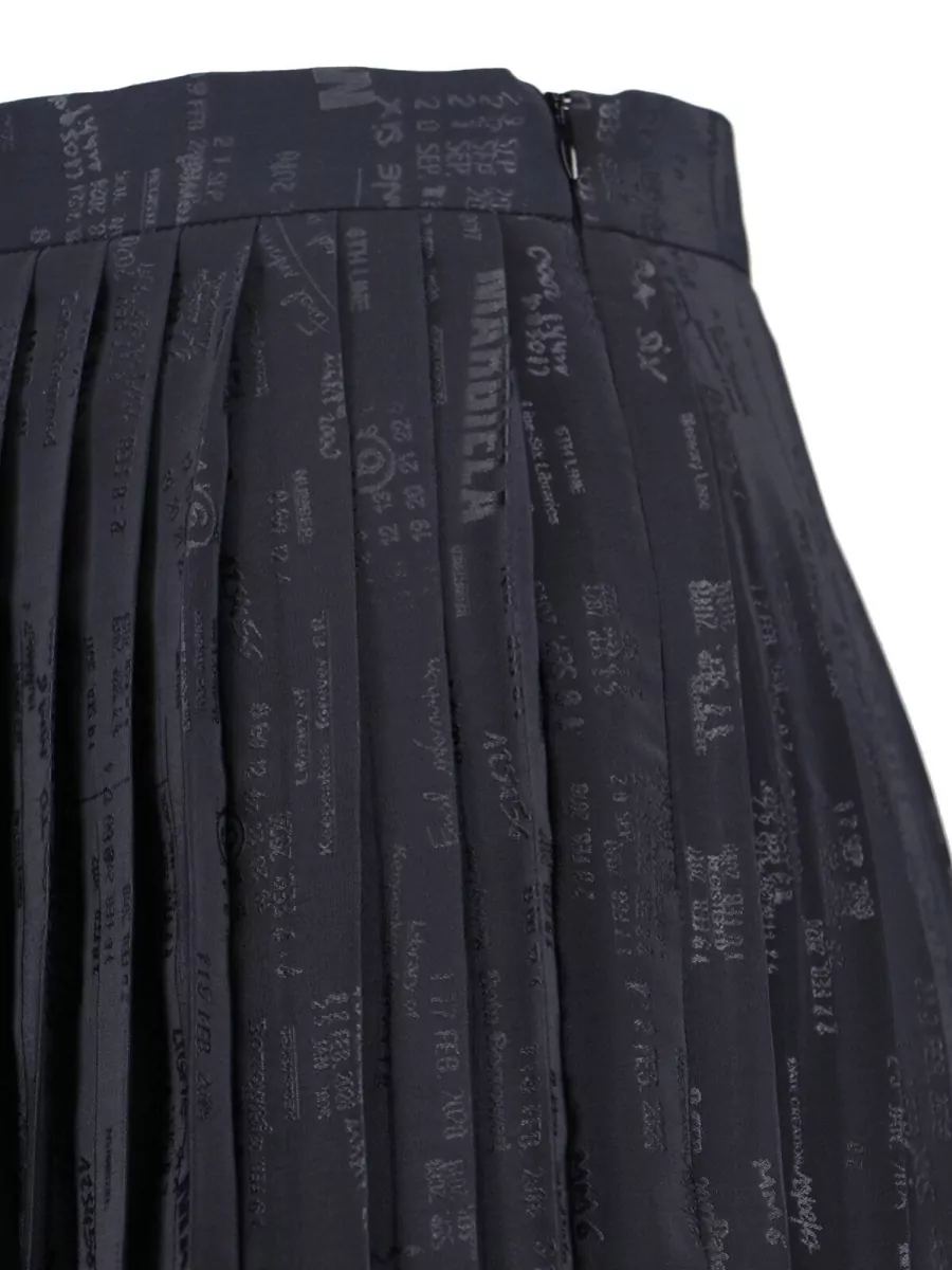 Mm6 Maison Margiela Midi Pleated Skirt