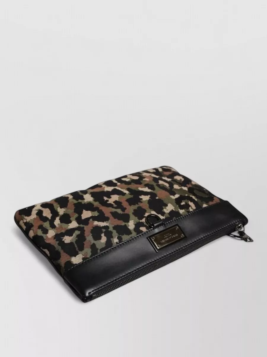 Dolce&Gabbana Leopard Jacquard Clutch Bag