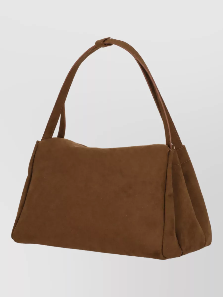 Themoiré Shoulder Suede Tote Bag
