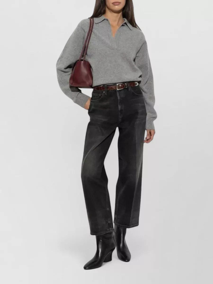 Haikure Vintage Black Straight-Leg Jeans
