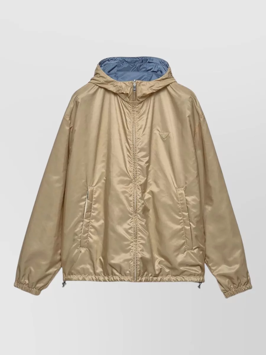 Prada reversible down hooded jacket