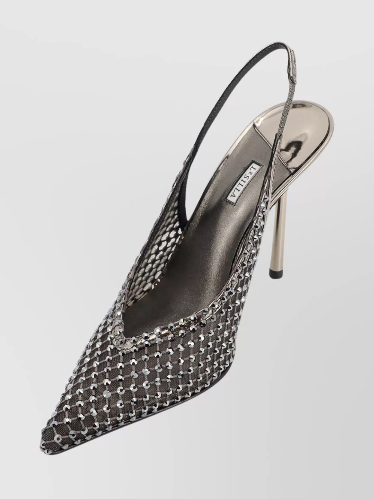 Le Silla Gilda Slingback Stiletto Heel Pumps In Metallic