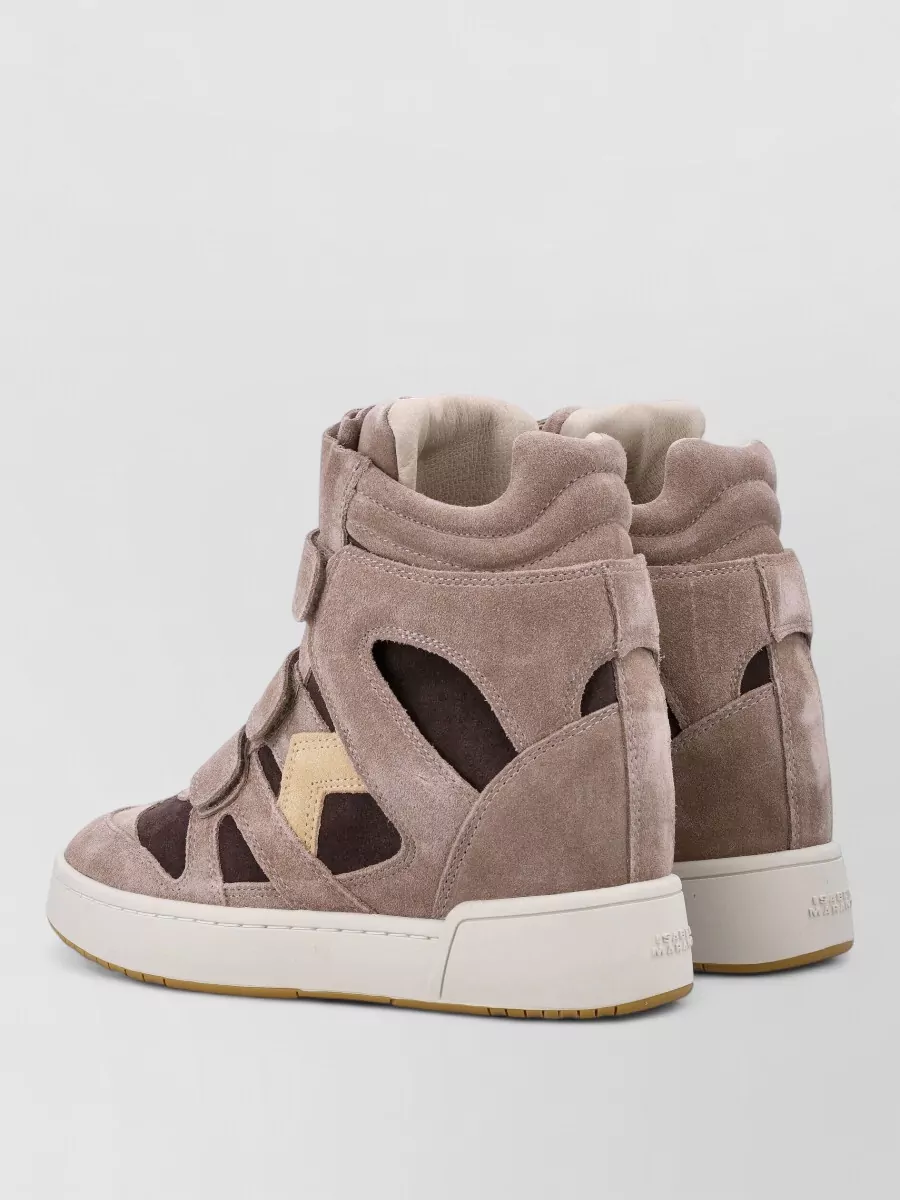 Isabel Marant Suede Leather High-Top Sneakers