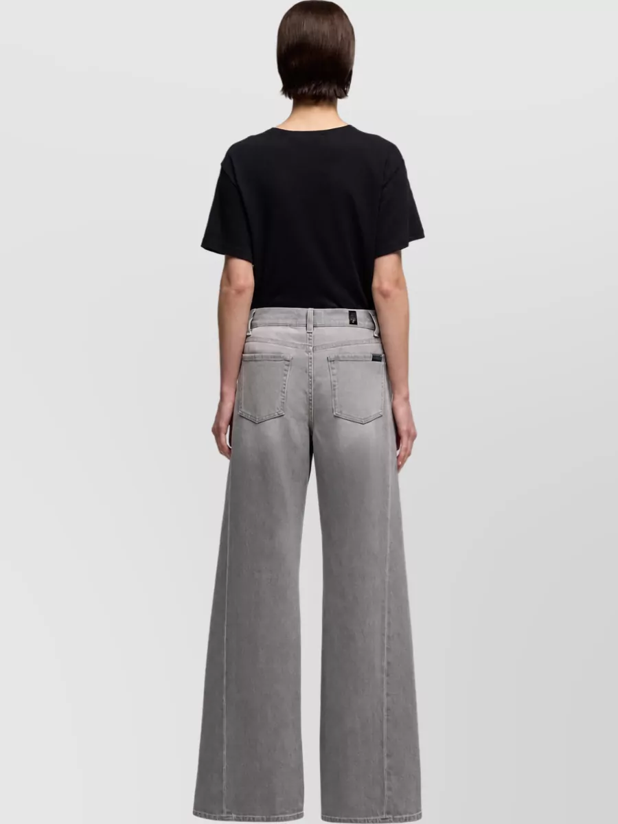 7 For All Mankind High-Rise Wide-Leg Denim Jeans