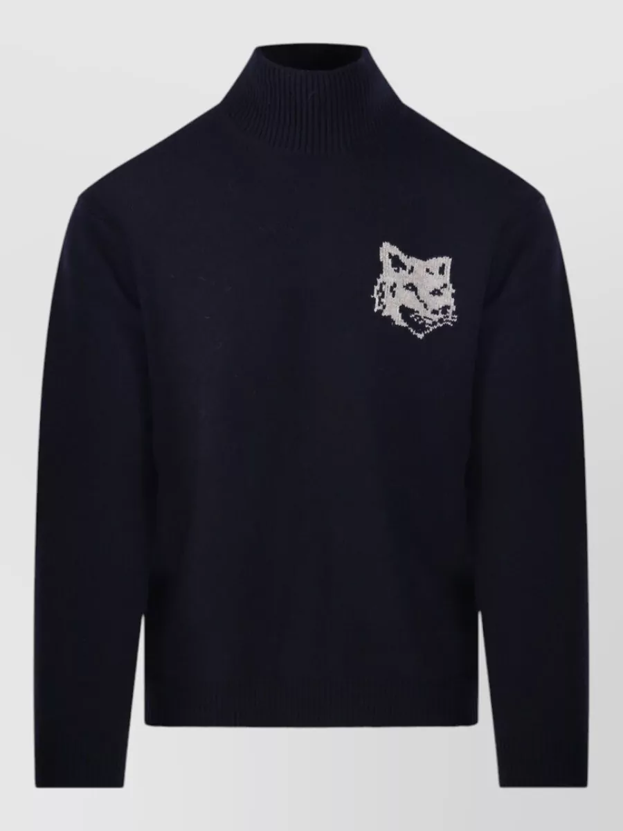 Maison Kitsuné wool high neck jumper