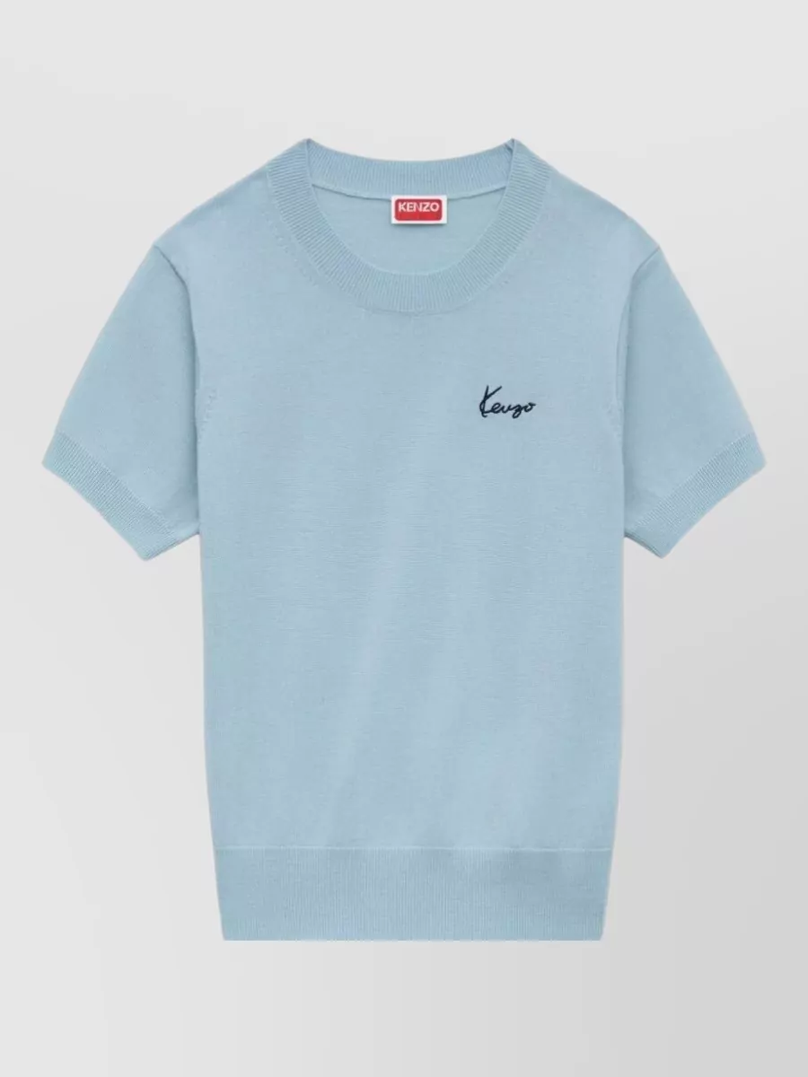 Kenzo wool long-sleeve knitted top