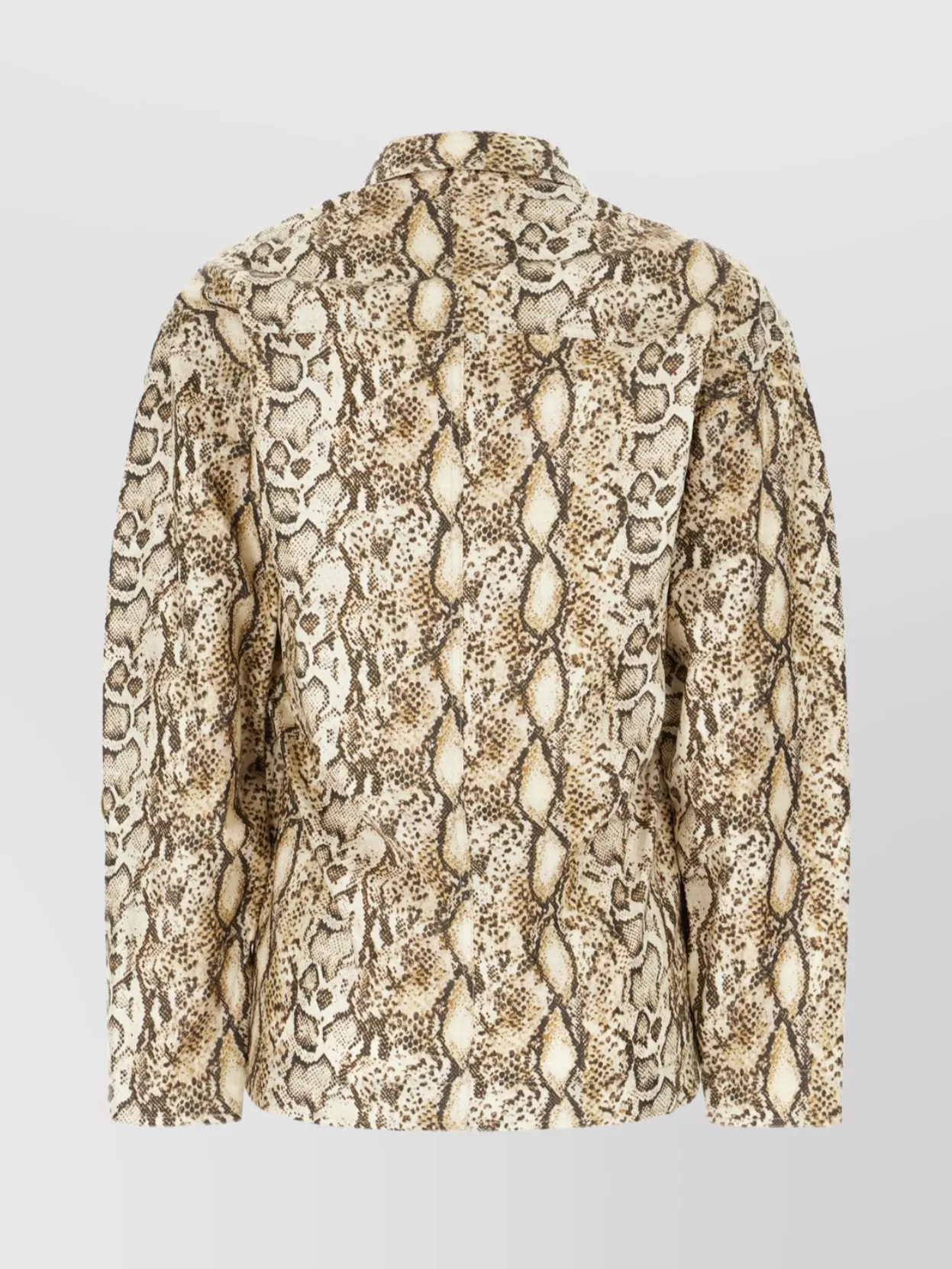 Isabel Marant Linen Blend Jacket Snakeskin Pattern