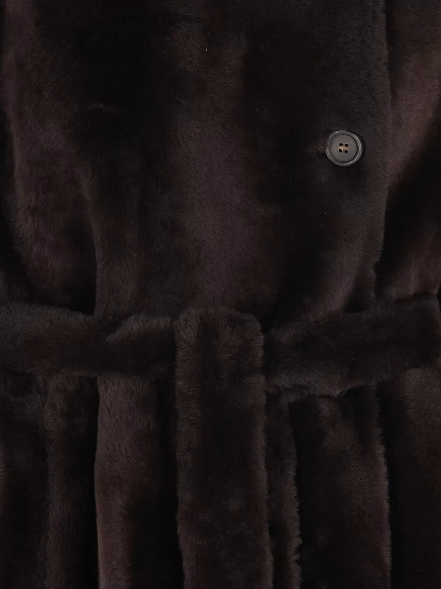 Brunello Cucinelli Shearling Belted Coat