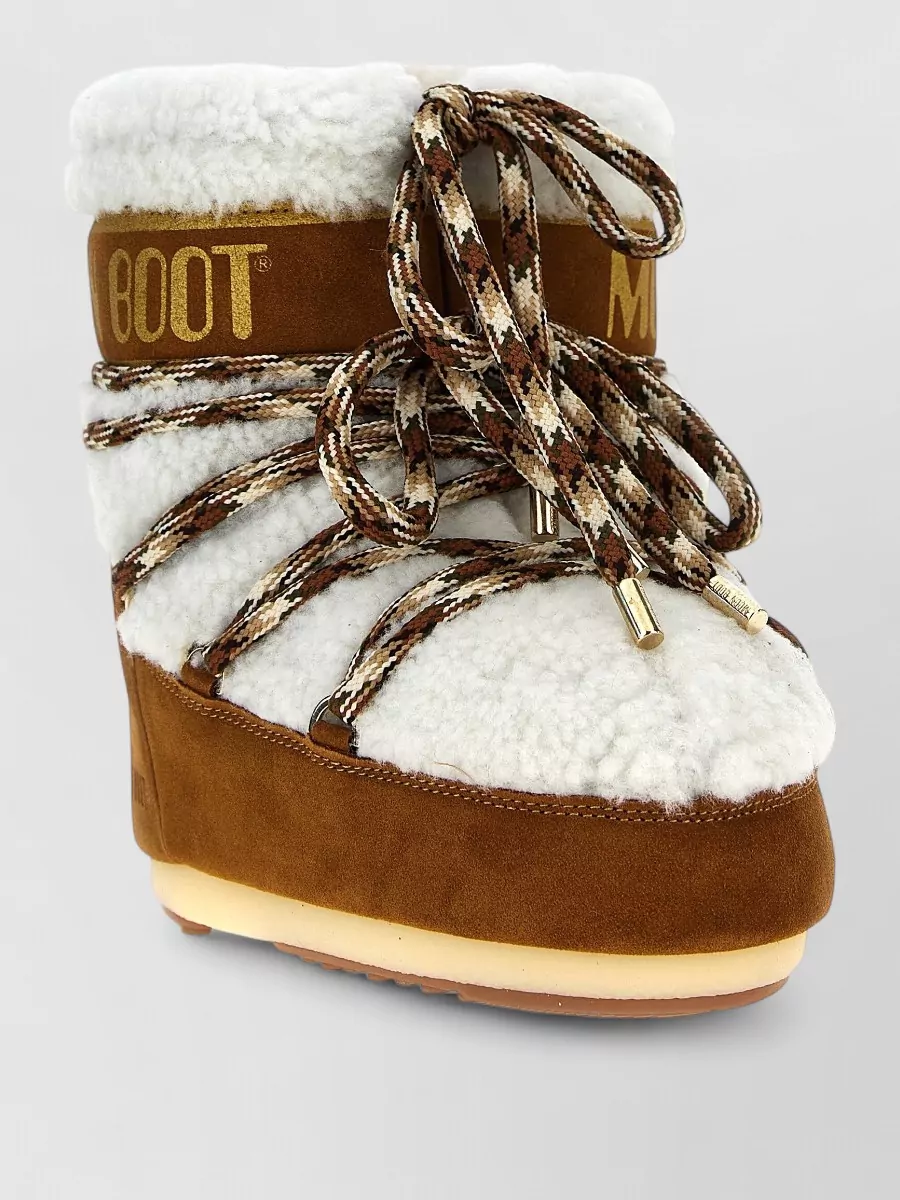 Moon Boot shearling suede ankle boots
