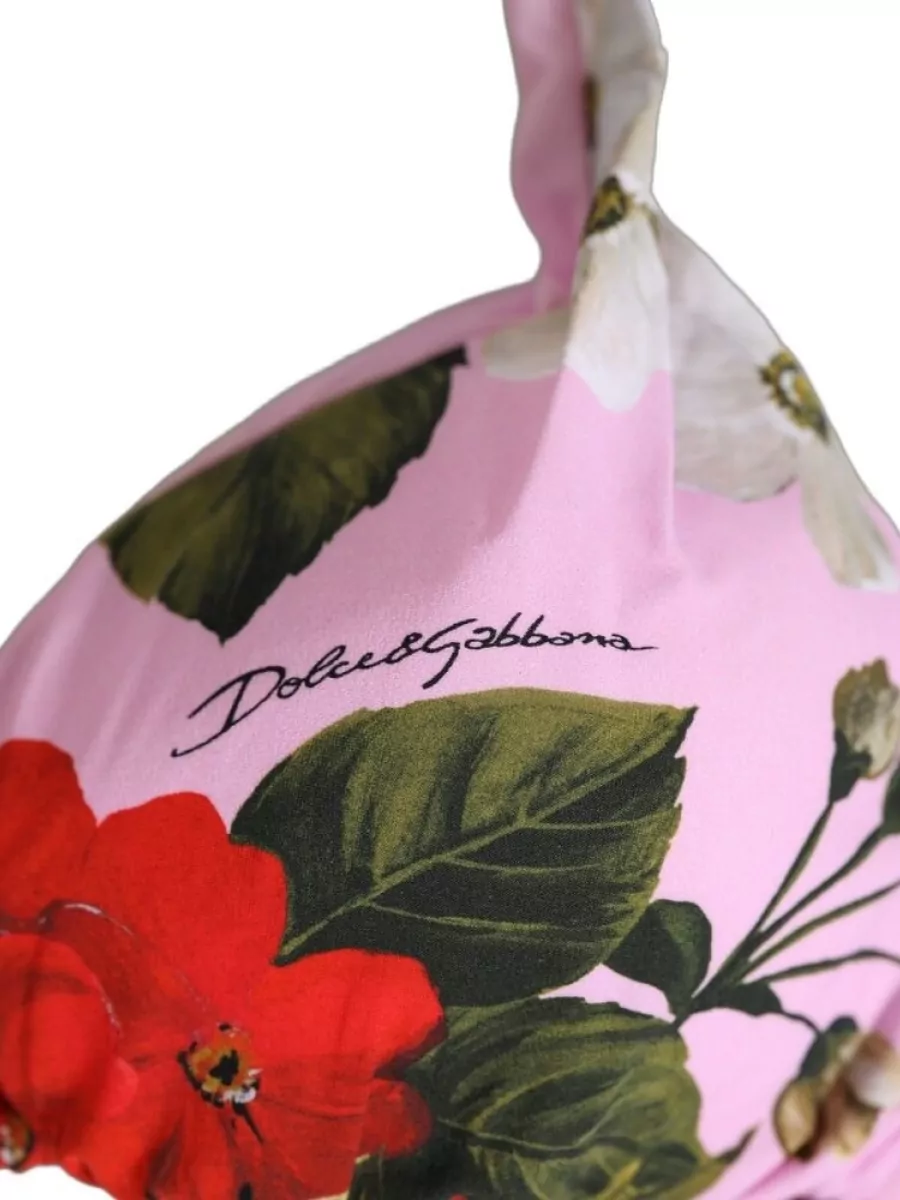 Dolce&Gabbana Floral-Print Triangle Bikini Top